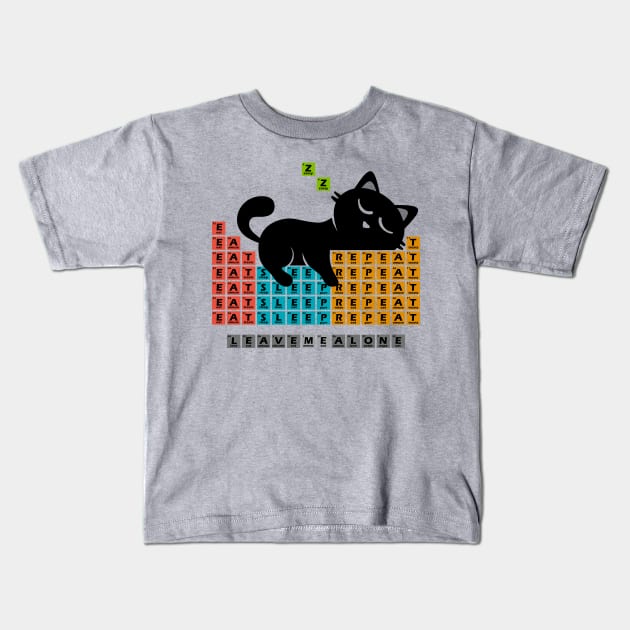 Cat Periodic Table Kids T-Shirt by eriondesigns